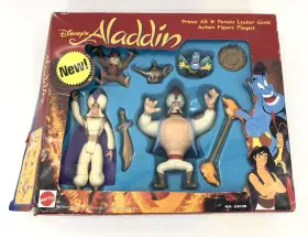 5303r Mattel 026676653890 Disney Aladdin Action Figure Playset Vintage Ali Genie Abu Toys Nos