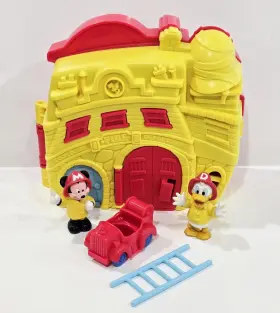 Mattel 026676660218 Disney Mickey Mouse And Donald Duck Toontown Fire Department Fireworks Factory