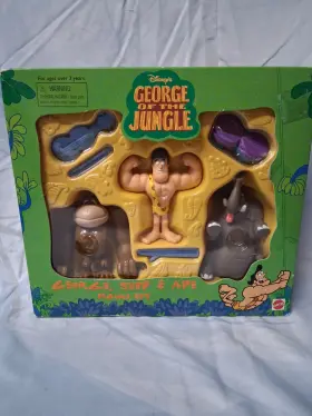 Mattel 026676663578 Disney George Of The Jungle Shep And Ape Figure Set