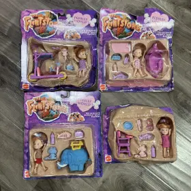 Mattel 026676690048 The Flintstones Pebbles World Ultimate Bedrock Baby Playset Lot