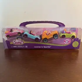 Mattel 027084514988 Polly Pocket License To Sparkle Collectible Wheels New Set Of Four