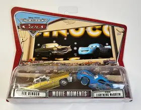 Mattel 027084590562 Disney Cars Tex Dinoco And Lightning Mcqueen Movie Moments 2-pack Mosc 1 55 Rare