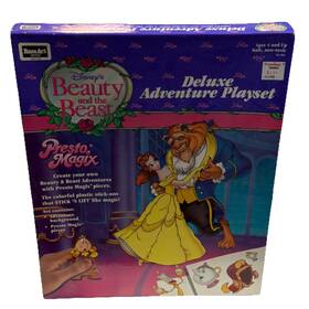 Mattel 072348019433 Vintage 1992 Roseart Beauty And The Beast Deluxe Adventure Playset New