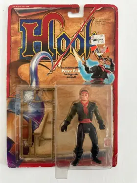 Mattel 074299028496 1991 Hook Action Figure/ Swashbuckling Peter Pan Swings His Sword