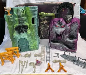 Mattel 074299039911 Vintage He-man/masters Of The Universe Castle Grayskull W Box And Snake Mountain