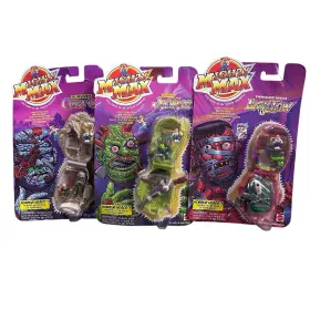 Mattel 074299111235 Mighty Max Horror Heads Lockjaw Axman Corpus New Sealed Cars Have Some Wear