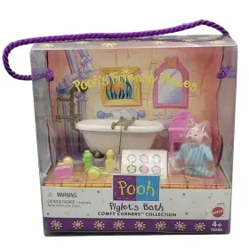 Mattel 074299208768 Vintage Winnie The Pooh Friendly Places Piglets Bath 1998 Open Box