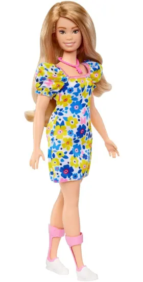 Mattel 194735093854 Fashionistas Doll #208 With Down Syndrome Wearing Floral