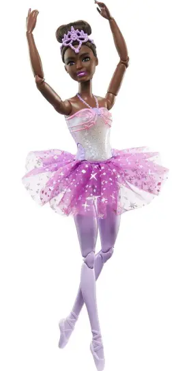 Mattel 194735112043 Ballerina Doll Brunette With Light-up Feature Wearing Removable Headband And Tutu