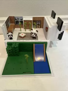 Mattel 194735114627 Minecraft Mob Head Minis Toys Panda Playhouse Playset