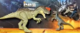 Mattel 194735117567 Jurassic World Dominion Velociraptor Inch Blue Owen Yangchuanosaurus &motorcycle