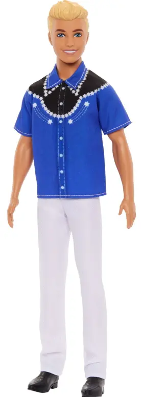 Mattel 194735176861 Barbiefashionistaskendoll#226 Blonde Fashiondollwithwesterlook 65th Anniversary