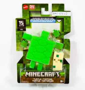 Htl84 Mattel 194735193608 New Minecraft Action Figure Turtle Includes Baby Turtles And Egg 6