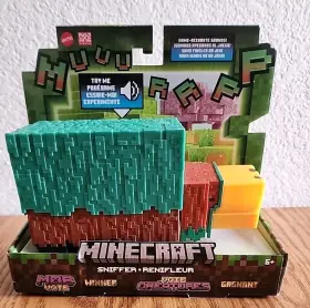 Mattel 194735234455 Minecraft Sniffer Action Figure By Makes Sounds 3.5x7 Inch Nib