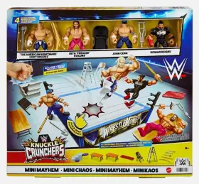 Mattel 194735238903 Wwe Knuckle Crunchers Mini Mayhem Playset - New In Hand