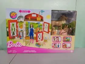 Hyp88 Mattel 194735253654 Barbie Horse Barn Playset With 25 Feeding And Grooming Accessories