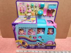Mattel 194735268054 Polly Pocket Inch Pet Mobile Adventure Toy Playset 24 Pc New