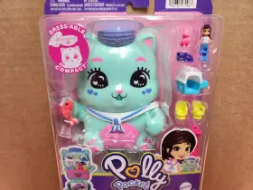 Mattel 194735274963 Polly Pocket Inch Set Sail Kitty Compact Toy Playset