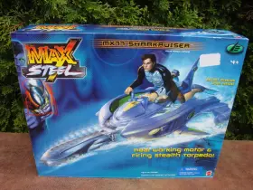 29934 Mattel Max Steel Mx77 Sharkruiser Aqua Attack Vehicle By 2000 New