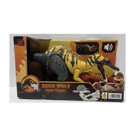 Mattel 30240bv Jurassic World Chaos Theory Ceratosuchops Wild Roar Dinosaur Figure Read