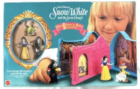 65054 Mattel Vintage Walt Disneys Snow White And The 7 Dwarfs Once Upon A Time Playset