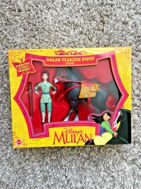 67932 Mattel Disneys Mulan Fearless Rider Playset Nib Collectible 90s #67932
