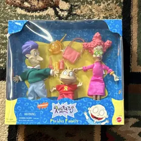 69256 Mattel Rugrats Pickles Family Playset Stu Tommy Didi Figures Nickelodeon Vintage