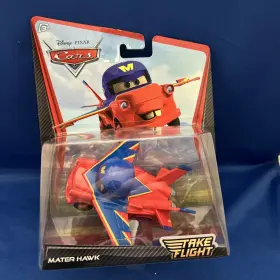 Mattel 746775138691 New Disney Cars Tow Mater Hawk Take Flight Jet Airplane Die-cast Mosc 1 55 2011