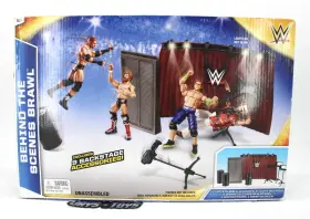 Mattel 887961098587 Wwe Behind The Scenes Backstage Brawl Playset 9 X Accessories 2014 Sealed