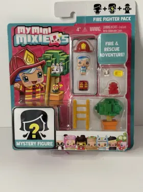 Mattel 887961470208 My Mini Mixieqs Fire Fighter Pack Mystery Figure Playset Rescue Adventure