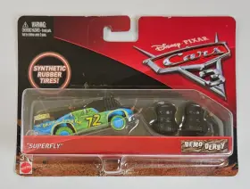 Mattel 887961511079 Disney Cars 3 Superfly Crazy 8 Crashers Demo Derby Car Die-cast Mosc 2017 Rare
