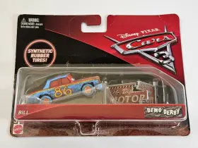 Mattel 887961511147 Disney Cars 3 Bill Crazy 8 Crashers Demo Derby Die-cast Mosc 2017 Pkg Wear