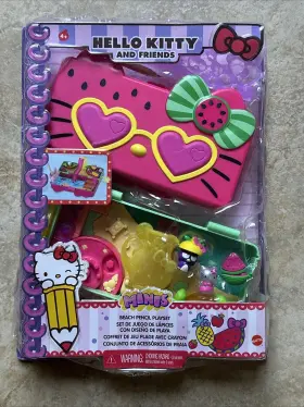 92271 Mattel New Hello Kitty And Friends Minis Beach Pencil Playset Age 4 Years Up