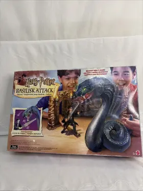 B000068fgs Mattel Harry Potter Basilisk Attack Playset 2002 Electronic New Sealed In Box