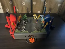 B0823 Mattel 1996 Yu-gi-oh Monster Shootout Playset With 11 Figures