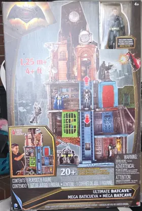 Dfy11 Mattel Batman V Superman Batcave Playset 4ft With Figure And Accessories