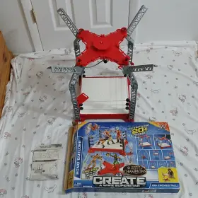 Dng32 Mattel Wwe Ring Builder Create A Superstar - All Pieces Included Good Condition