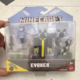 Gtl35 Mattel Minecraft Evoker Action Figure Playset With Sword And Accessories