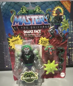 Gvl75 Mattel Masters Of The Universe Snake Face Deluxe Figure Set Playset Boxed Retro