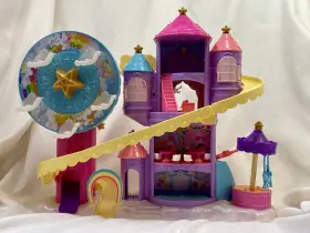 Gyk44 Mattel Polly Pocket Rainbow Funland Theme Park Playset