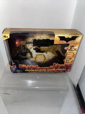 H2851 Mattel Batman Begins Zipline Blaster W Sticky Dart Action Figure Set 2005 Nisb