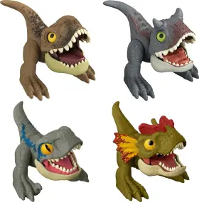Hfr08 Mattel Jurassic World Dominion Uncaged Wild 1.6 Inch Pack Of 3 Multicolor