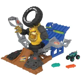 Hpr47 Mattel Hot Wheels Monster Trucks Arena Smashers Mega Wrex Versus Crushzilla Takedown