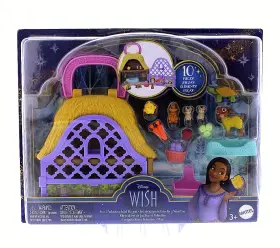 Hrh75 Mattel Disneys Wish Star And Valentino Mini Playset -
