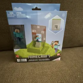Huf93 Mattel Minecraft Diamond Mine Playset With Steve Figure Multicolor Boxed