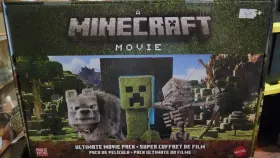 J3350bv Mattel Minecraft Movie Playset Glow In The Dark Creeper Wolf Skeleton 2023