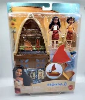 Jbt52 Mattel Disney Moana 2 And Loto S Workshop Playset With Small Dolls Toys