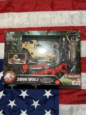 Jdk44 Mattel Jurassic World Legacy Reimagined Chopper Chase Playset Boxed