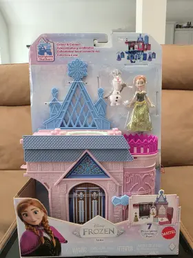 Jdp35 Mattel Disney Frozen Anna And Olaf Playset 7 Pieces Boxed