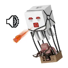 Jfb69 Mattel Minecraft Blast Attack Ghast Action Figure Playset With Lights Sounds &